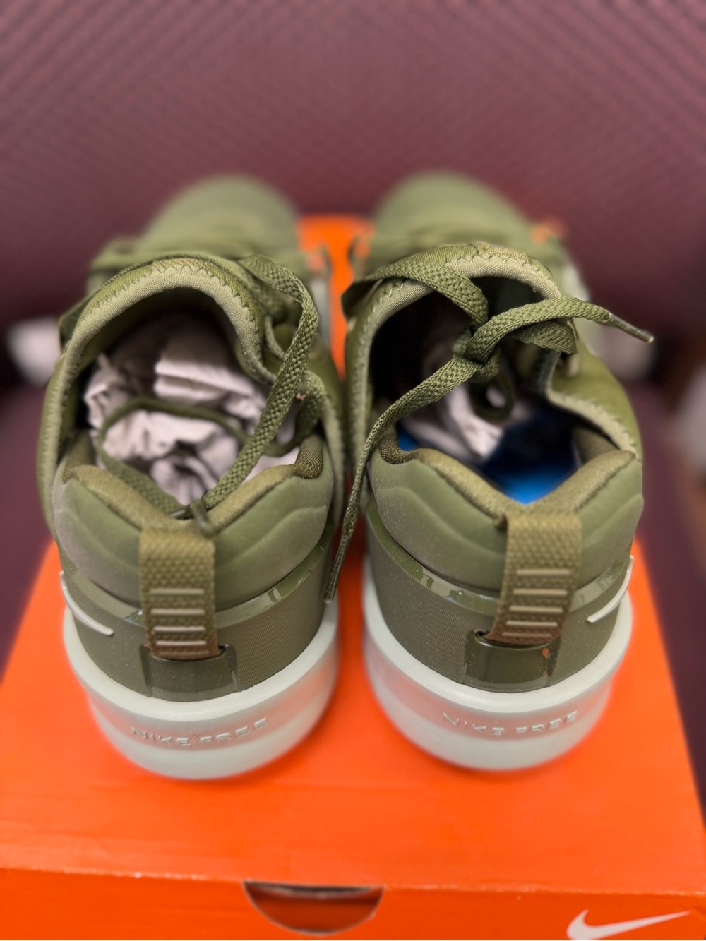 Nike Olive Green Metcon Sneakers size 9.5 Men’s - Picture 2 of 8